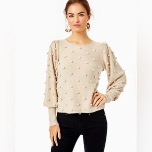 Lilly Pulitzer Kippa Sweater Latte